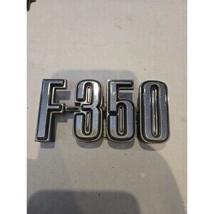 Ford OEM 1973-1979 F-350 Vintage Fender Emblem Badge Logo Name D4TB-16702-KBC